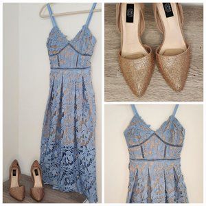 LOVE…ADY Lace Midi-Dress – XS - NWOT